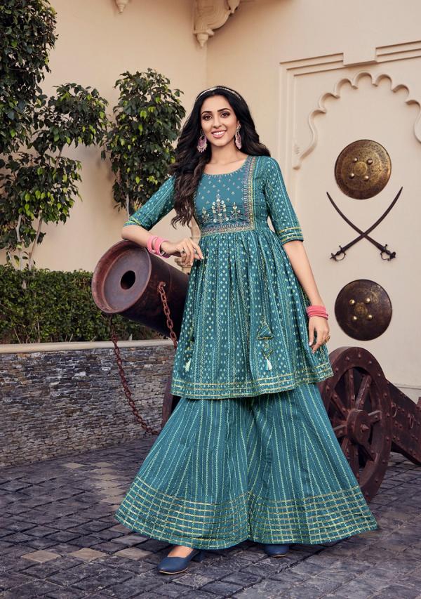 Kajal Lavish 1 Designer Ethnic Wear Kurti With Sharara 